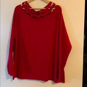 Beautiful Lane Bryant Red Sweater
